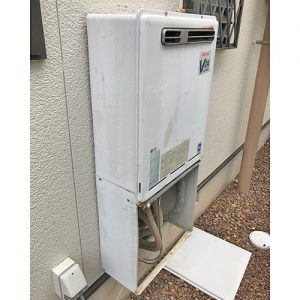 岐阜市でガス給湯器の取替え