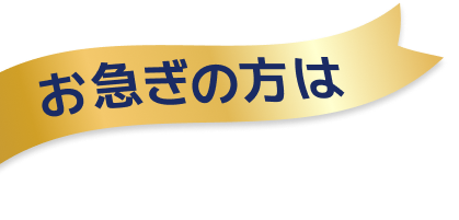 お急ぎの方は